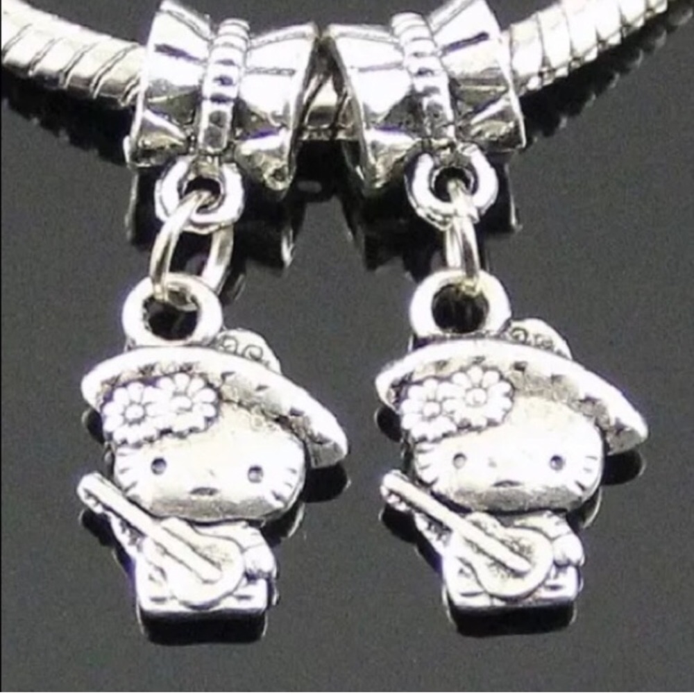 Hello Kitty Silver Charm Bundle Set